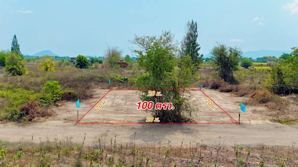 R047-001 ที่ดินหลุดจำนอง เจ้าของขายเอง!! 100 ตรว. หลังโครงการพฤกษาแลนด์ ใกล้หาดชะอำ-หัวหิน 15 นาที!!