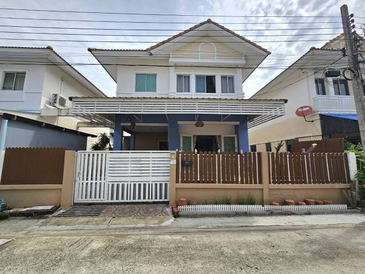 ขายบ้านแฝด ทำเลดี ต่อเติมพร้อมอยู่ โครงการบุรีรมย์ เทพารักษ์  - สุวรรณภูมิ 