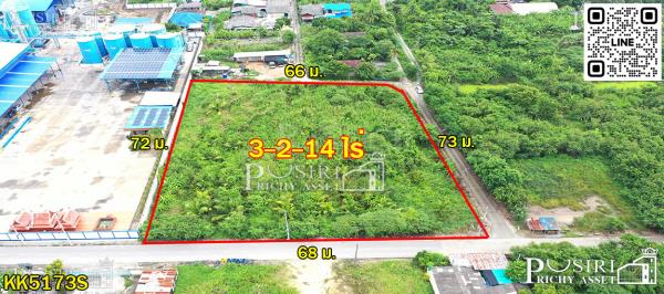 ขายที่สร้างโกดัง 3.5 ไร่ โดดเด่น ลงตัว หน้ากว้าง 68 เมตร ติดถนน 3 ด้าน ซื้อไว้มีแต่ขึ้น  