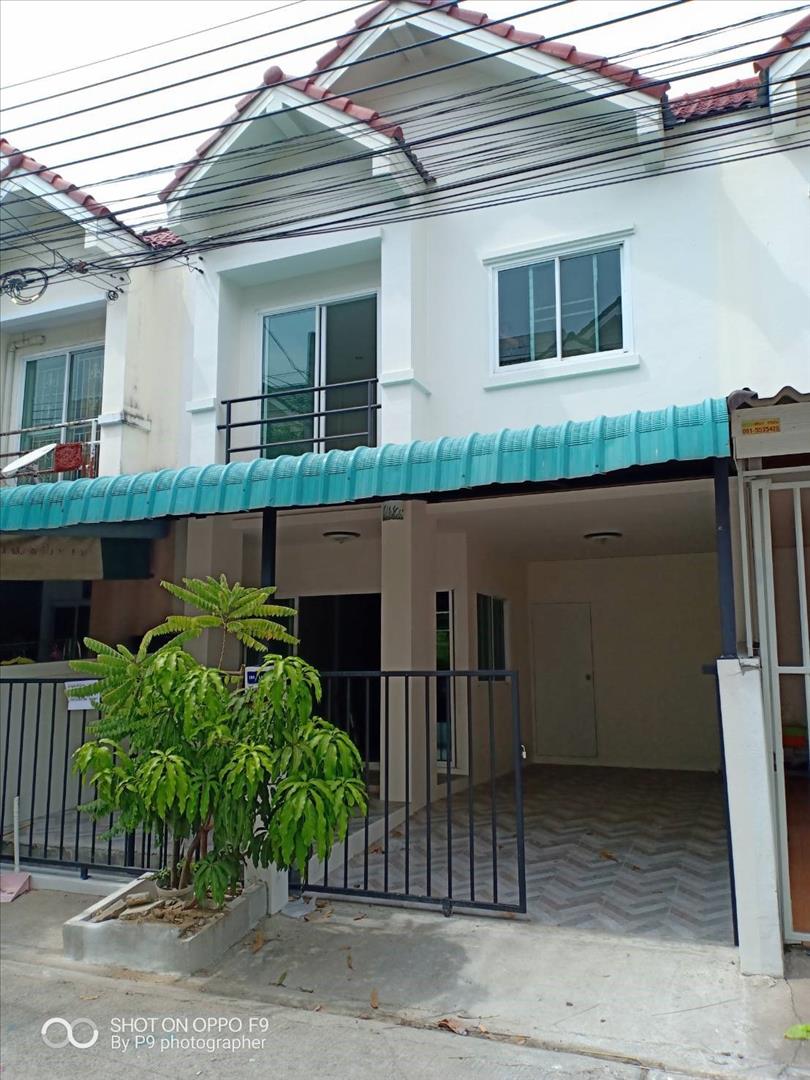 เช่าบ้าน ให้เช่า ทาวน์เฮ้าส์ 2 ชั้น ม.บ้านสุวรรณ สุวรรณภูมิ ติดโรงเรียนสารสาสน์สุวรรณภูมิ สภาพดี ราคา 10,000 