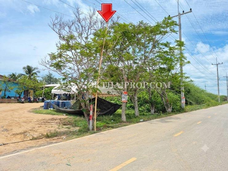 ขายที่ดิน ที่ดิน ติดถนน 3 ด้าน หาดปึกเตียน ต.หนองขนาน อ.เมืองเพชรบุรี จ.เพชรบุรี