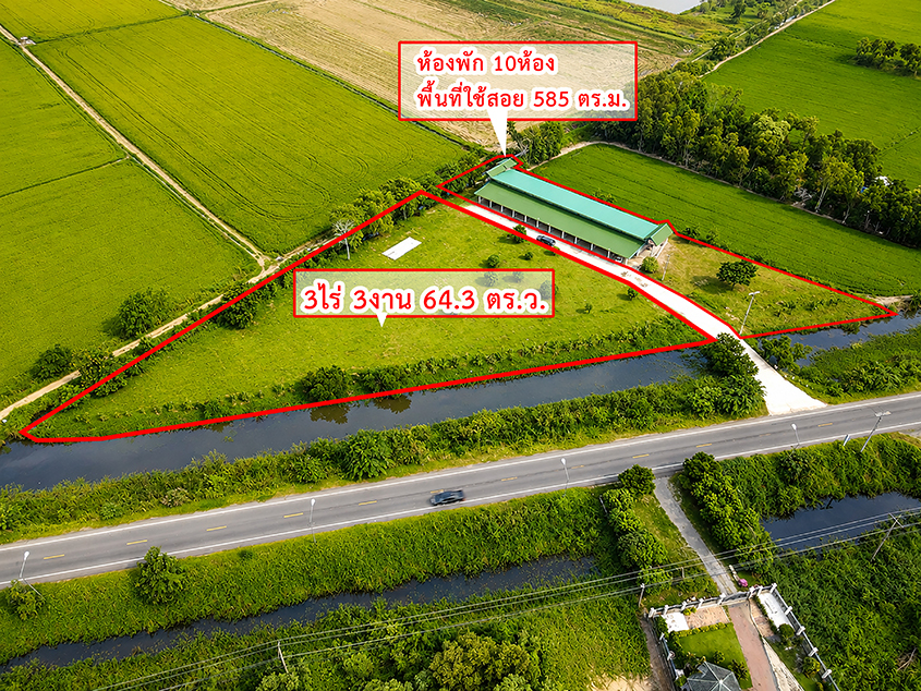 ขายห้องพัก ให้เช่า บ้านแป้ง บางปะอิน พระนครศรีอยุธยา ติดถนนใหญ่