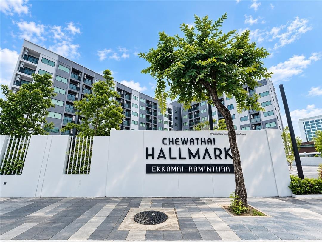 🏢 ให้เช่าคอนโด Chewathai Hallmark Ekkamai-Raminthra 34.29 ตร.ม. ใกล้ รร.เลิศหล้า