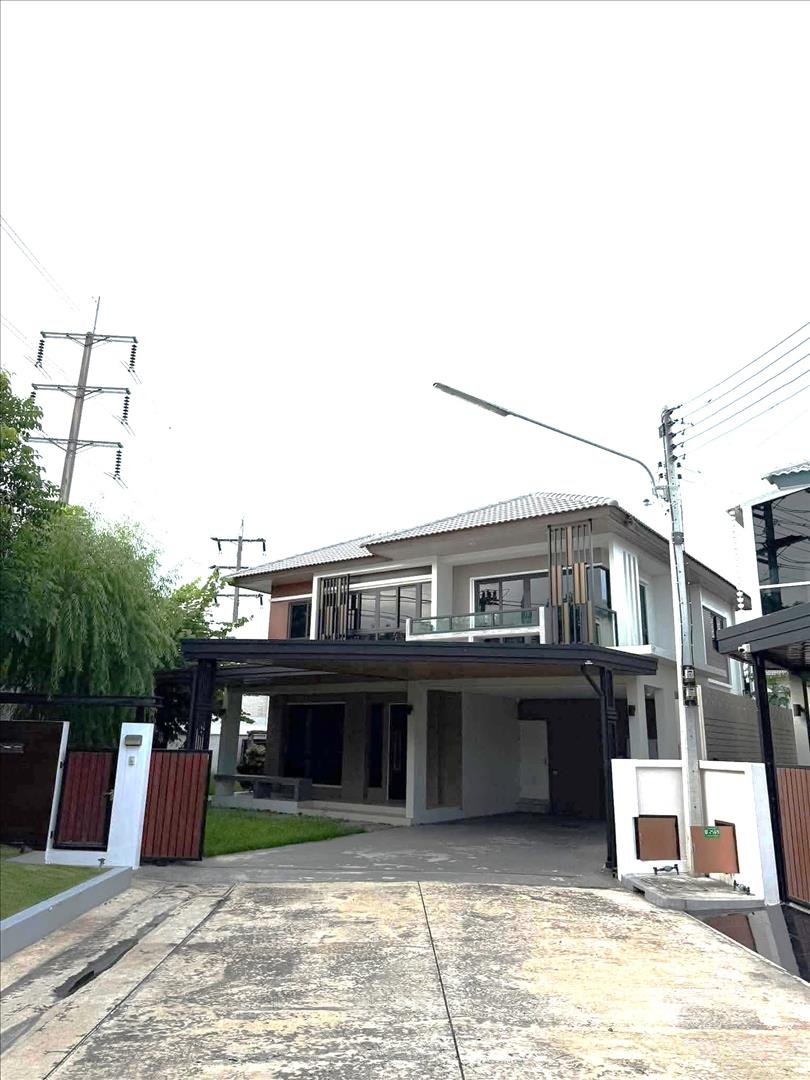 บ้านเดี่ยวให้เช่า หมู่บ้าน ภูมิ ภิรมย์ รังสิต คลอง 5 พื้นที่ 102.1 ตรว 